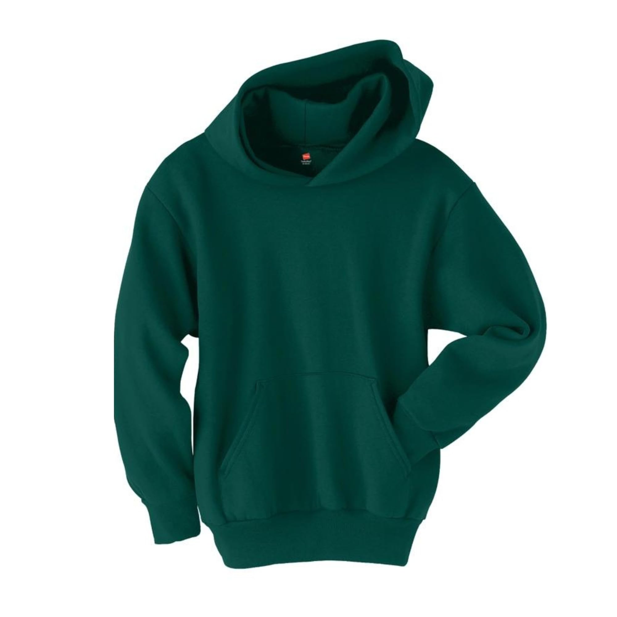 Hanes Boys' Eco Smart Fleece Pullover Hood - green - L