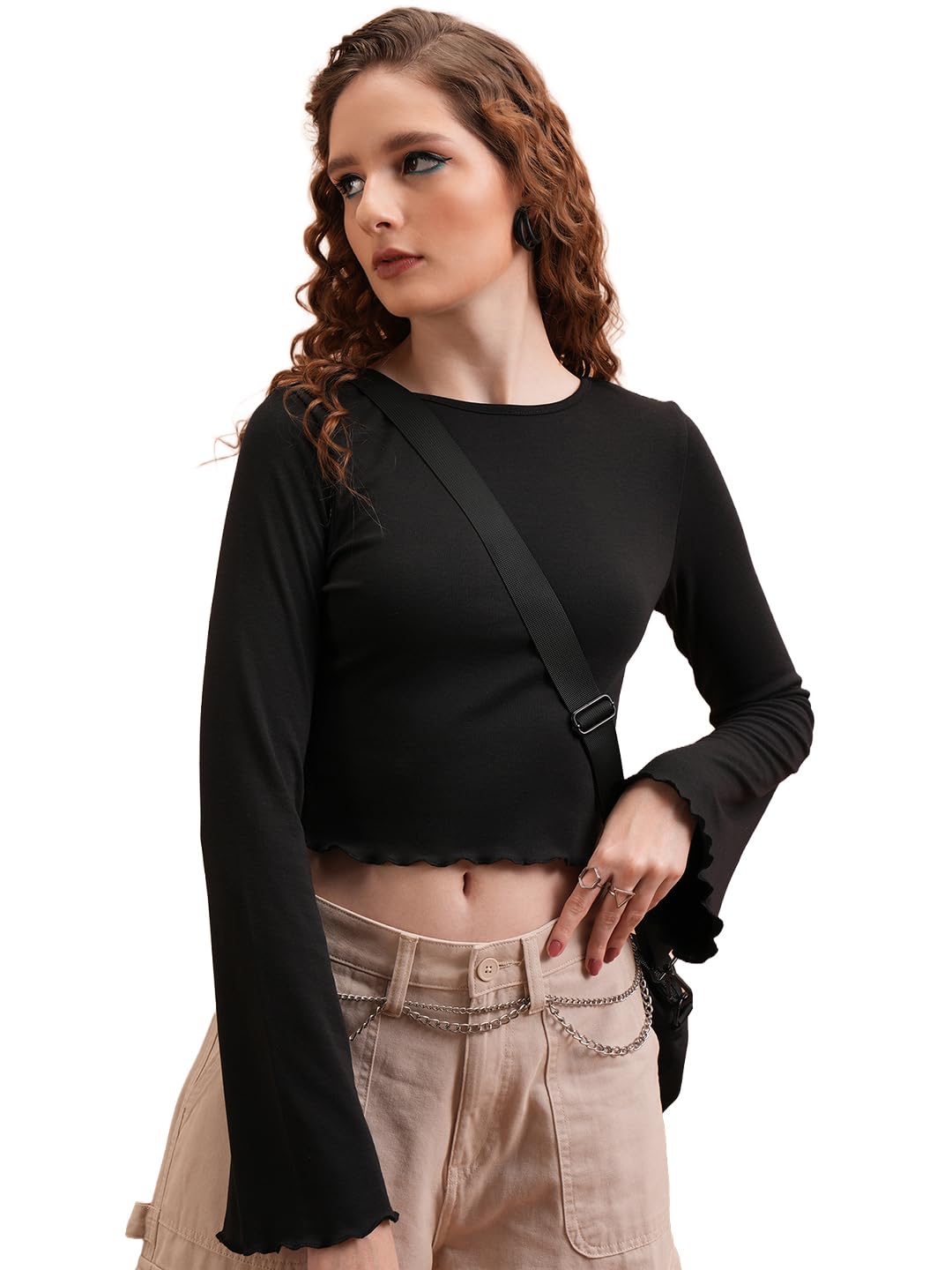 tokyo talkies Women's Solid Regular Fit Tops-picture-42