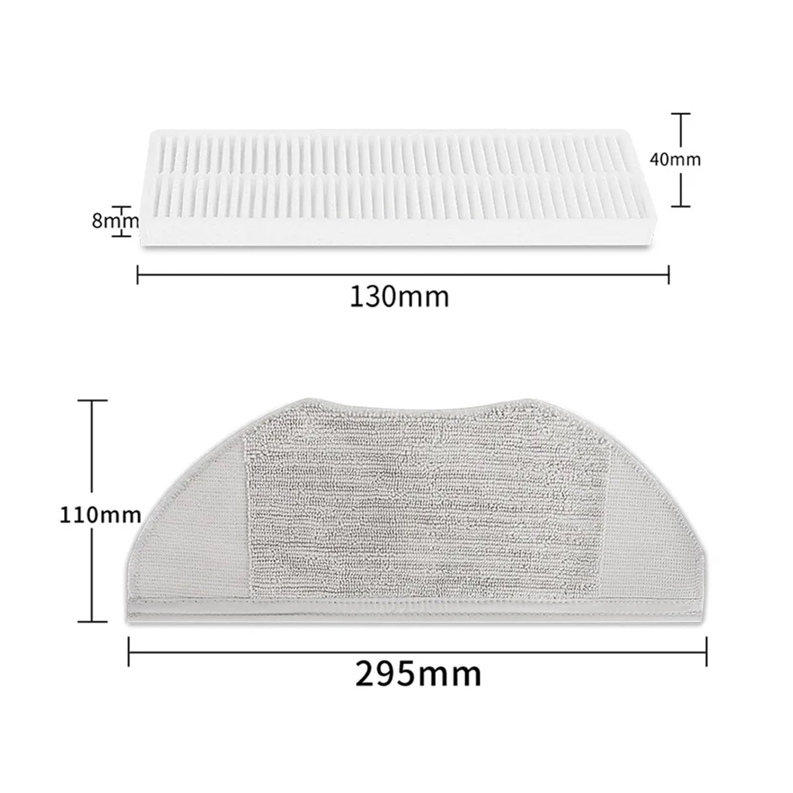 Compatible con Compatible con XIAOMI MIJIA G1 Cepillo Lateral Compatible con Xiomi G1 MI MJSTG1 Robot de Barrido Accesorios for aspiradoras Repuestos de Repuesto(Set 2)