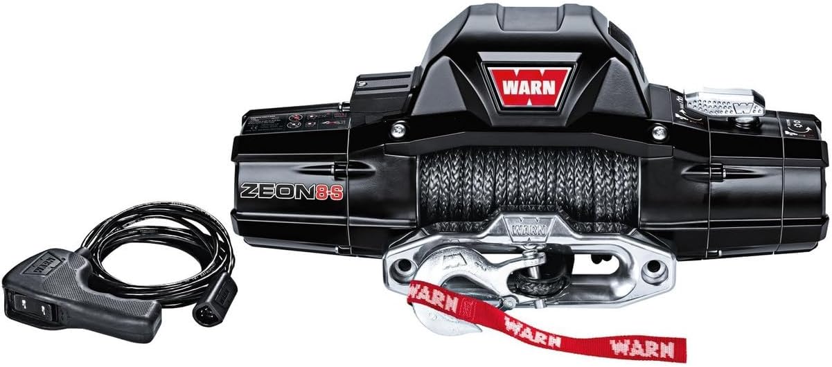 Warn 89305 ZEON 8-S Winch with Synthetic Rope - 8000 lb. Capacity