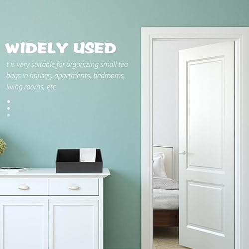 Miniatura 9 de Soporte para bolsas de té y organizador de barra de café, caja de bolsa de azúcar, caja de almacenamiento de estación, organizador de habitación de