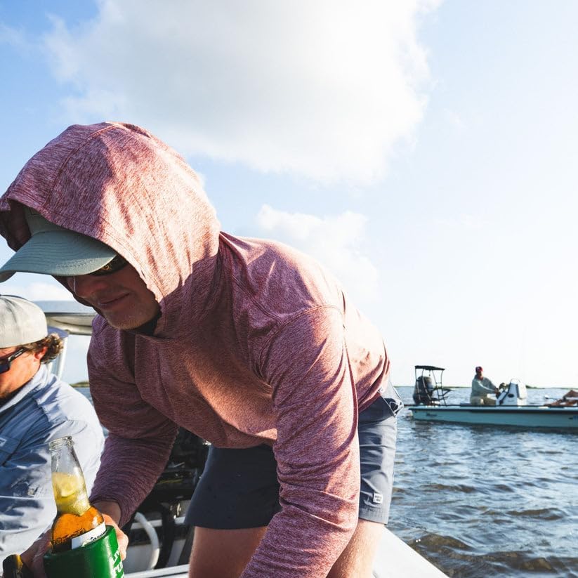 Mossy Oak Lightweight Men's Hooded Fishing Shirt Drift with Sun SPF Protection