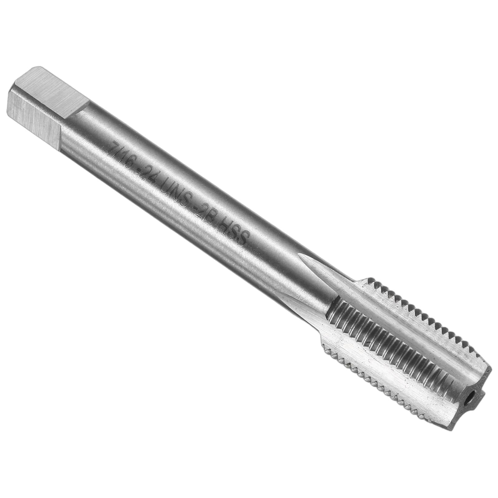 QUARKZMAN Maschietto A Mano A Punta 7/16-24 UNF 2B Filettatura A Punta Maschietti Per Filettatura Acciaio Ad Alta Velocità HSS6542 Scanalature Dritte Utensile Per Filettatura