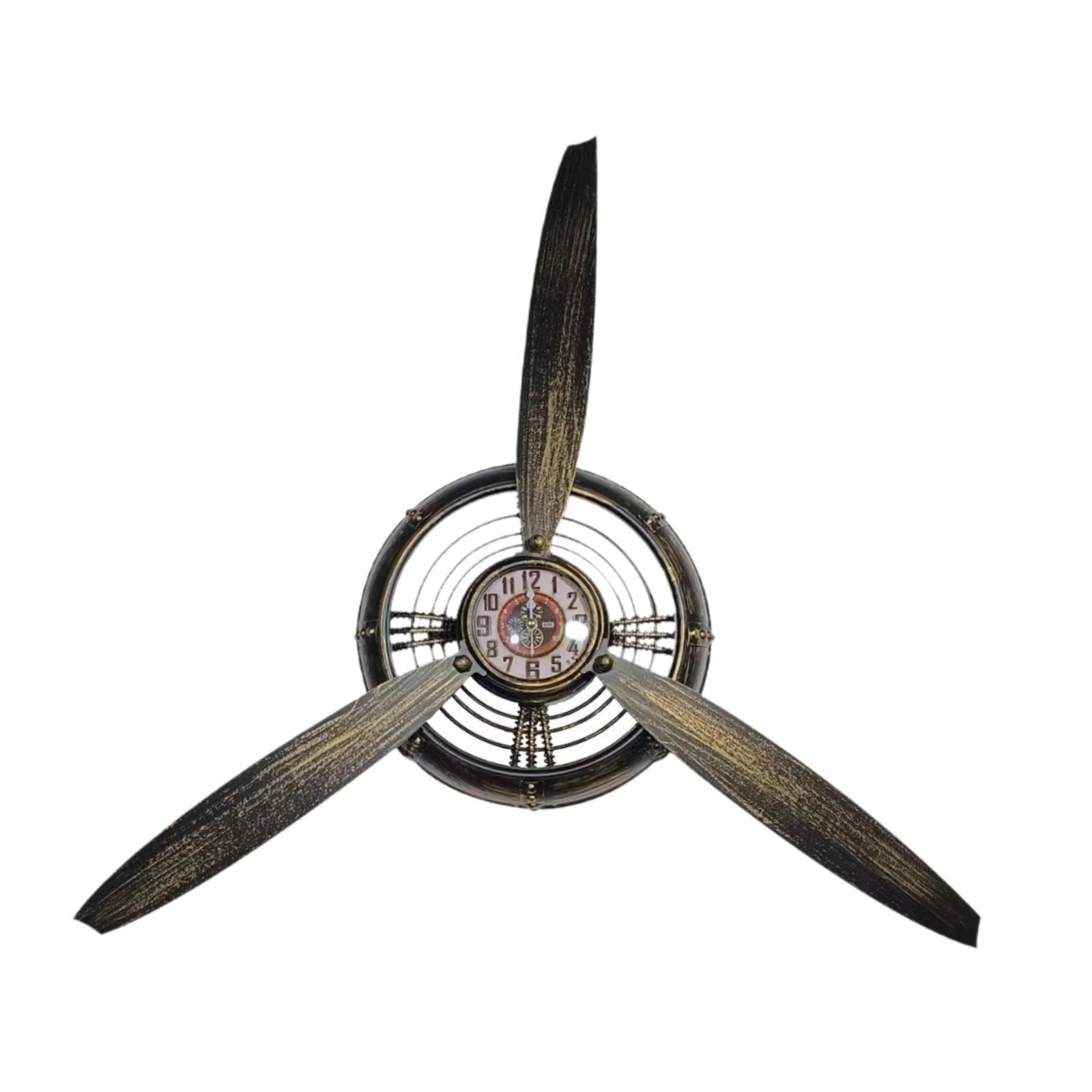Horloge hélice d'avion déco murale pour hall d'hôtel