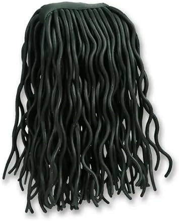 Fishing Accessory Soft Worm Body Squirmy Wormy Fly Tying Materials Rubber String Fly Tying Silicone Wiggly, 60 Strands/pc, Black Color
