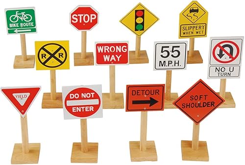 Marvel MTC-924 Education Deluxe - Señales de tráfico internacionales, juego de 12