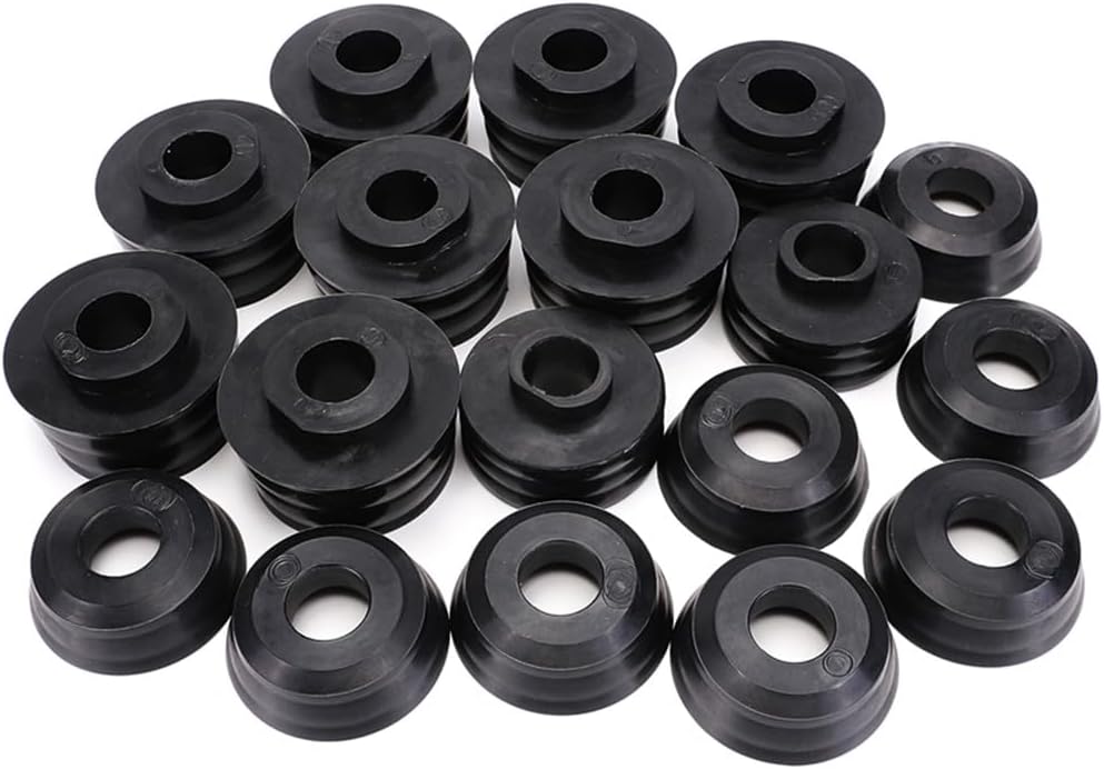 KF04060BK Body Mount Bushing Kit Compatible with For-d F250 F350 Super Duty 2008-2016 2WD 4WD