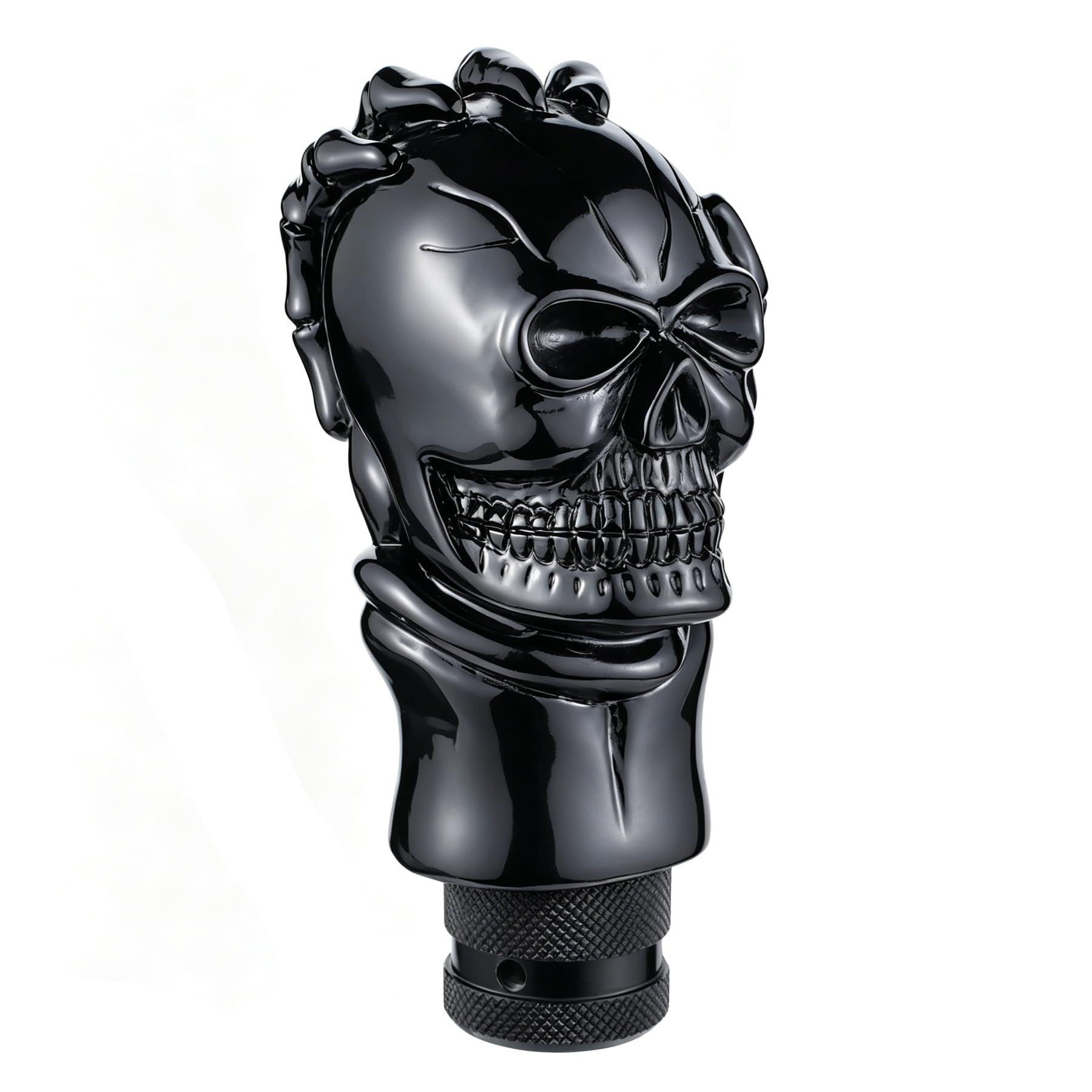 Padaodao Skull Gear Knob Skeleton Gear Stick Knobs Shift Lever Head Shifter Grip Handle for Most Manual Automatic Vehicles SUV Truck Cars, Black
