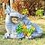 RCTTICUU Solar Dragon Garden Statues Outdoor Decor, Resin Dragon Figurine with Succulent and 6 LED Lights Lawn Patio Balcony Art Decoration,Housewarming Birthday Gifts for Grandma Mom Women