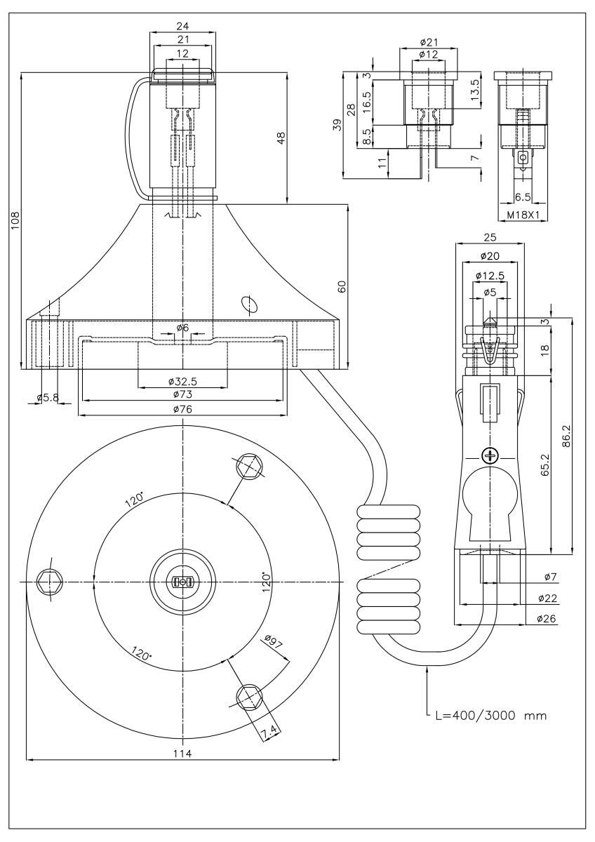 Base magnétique pour gyrophare.
