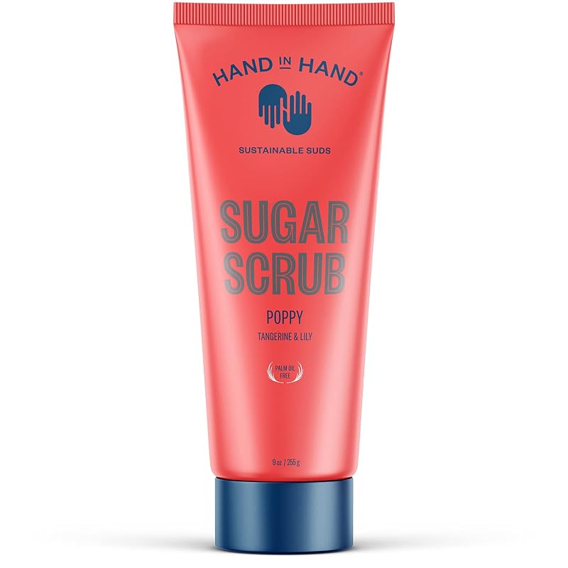 Esfoliante corporal de açúcar Poppy Hand in Hand, 255 g