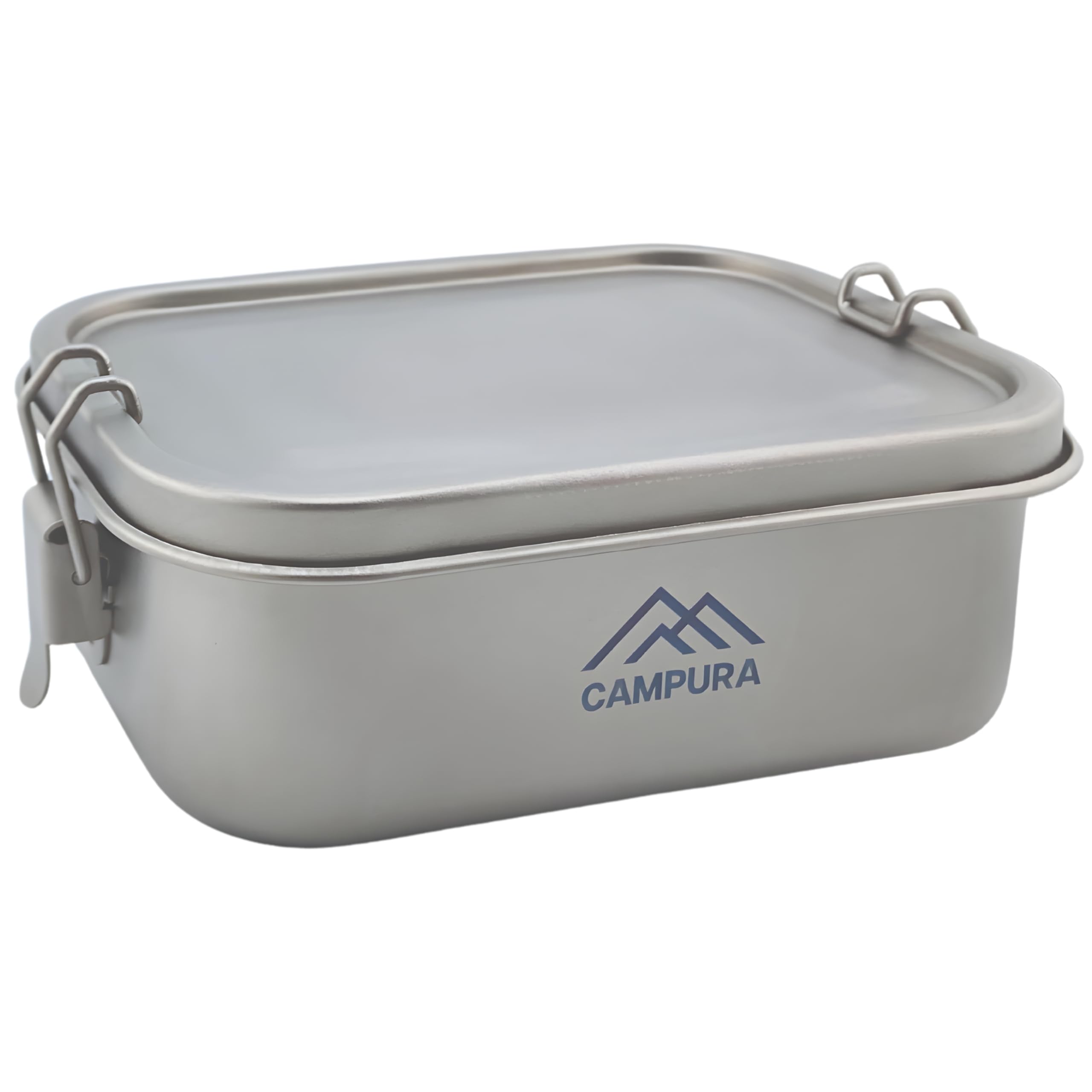 Campura Titan Lunch Box 800 ml – Ultralight (178 g), Robust & Rustproof, Lunch Box Leak-Proof Metal – Ideal for Outdoor, Camping, Picnic & Everyday Use