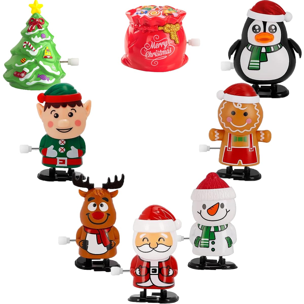 Amazon.com: Gawertoy 8 Pack Christmas Wind Up Toys, Assorted