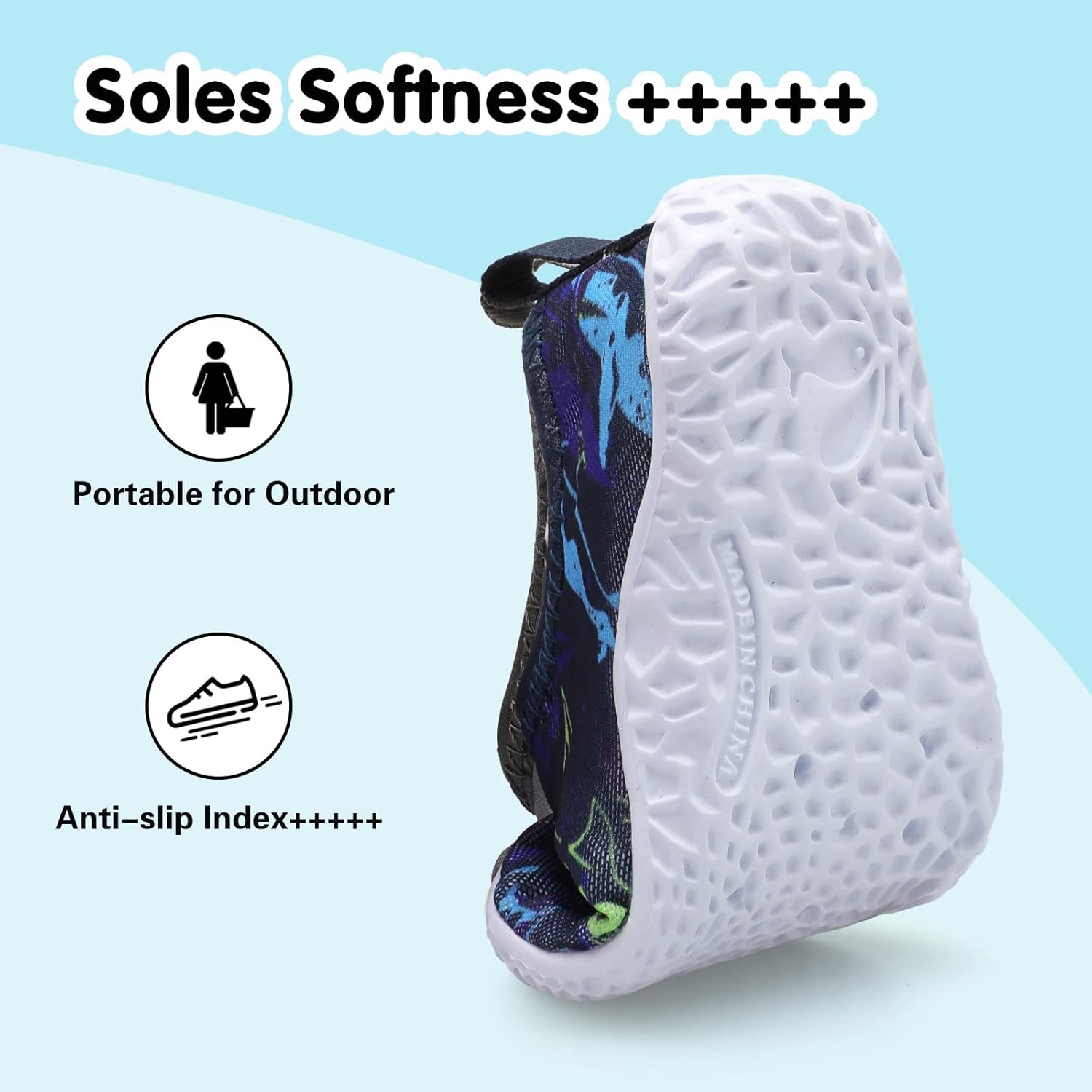 Centipede Demon Toddler Water Shoes for Girls Boys Kids Barefoot Swim Beach Aqua Socks Summer Sandals Breathable Quick Dry for Pool River Outdoor Water Sports - Image 6