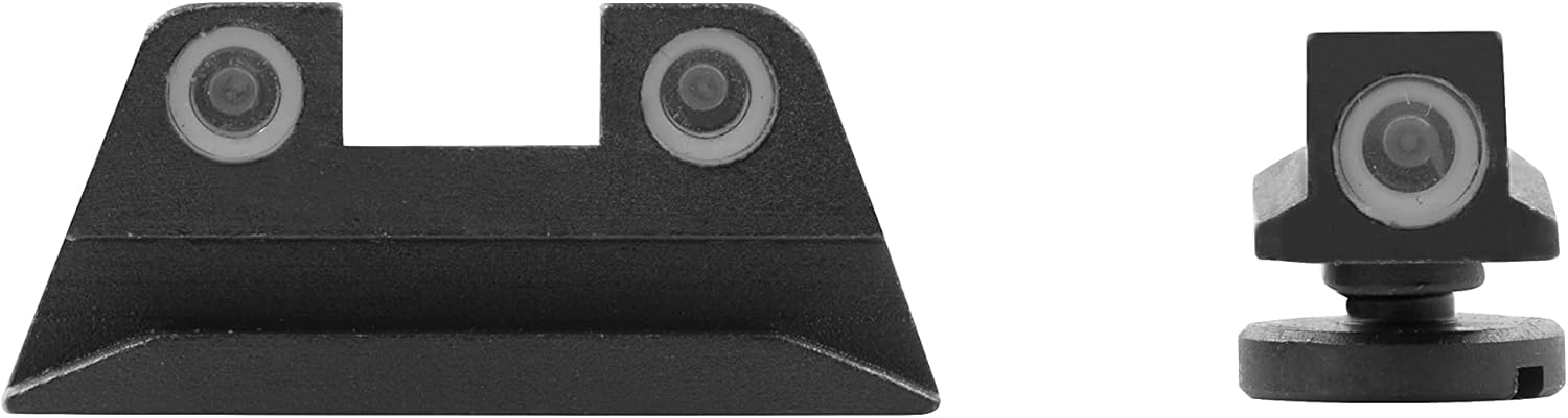 MEPROLIGHT Mepro Tru-Dot Fixed tritium Day and Night Pistol Sights, Compatible with Walther PPS,PPX,Creed, Green dots : Airsoft Gun Sights : Sports & Outdoors