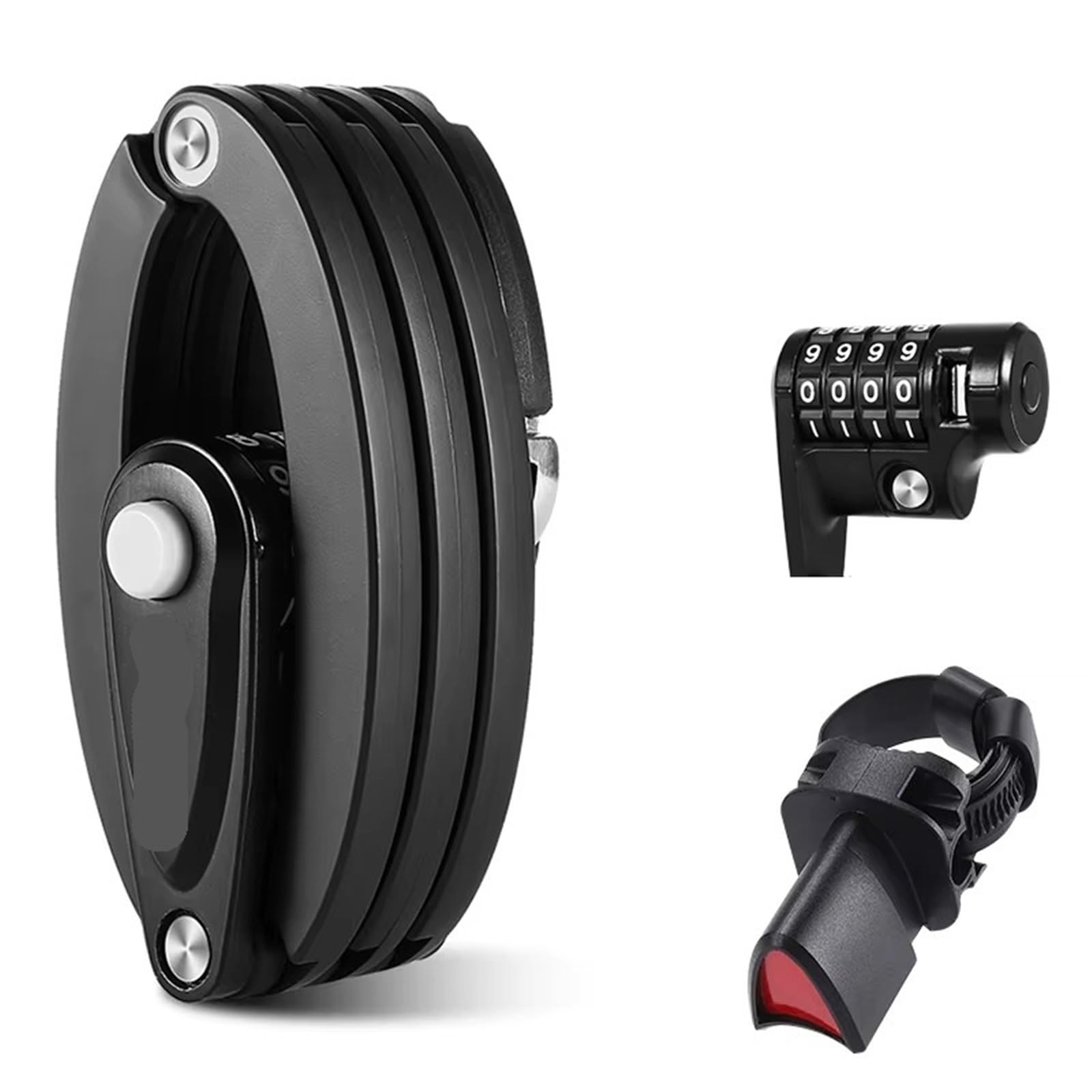 Bigbibi 85Cm Code High Security Foldable Bicycle Lock - 78Cm/85Cm Anti-Theft Chain Lock For Bikes, E-Bikes, And Motorcycles(85Cm Code)
