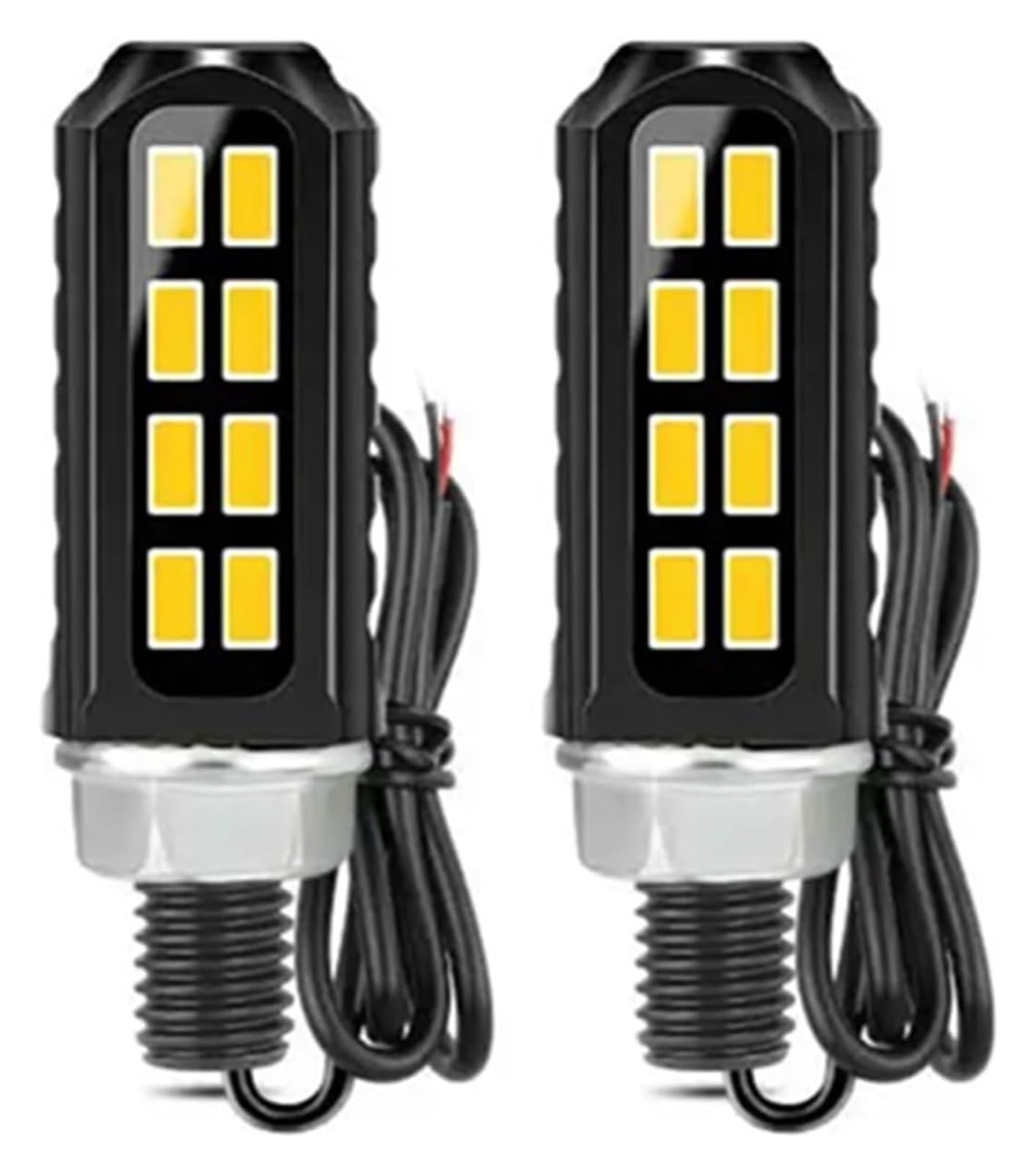QWQNMC Indicatore Direzione Moto Indicatori di Direzione per Motociclette da 12 V Lampeggianti Frecce LED Moto(2pcs)