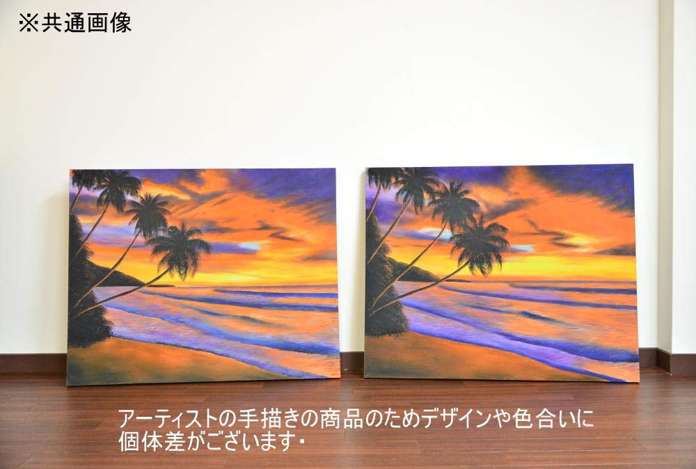 2 バリ絵画 バリ絵画 ブンゴセカン 鳥の絵 ハイビスカス ピンク W43×H53cm バリ