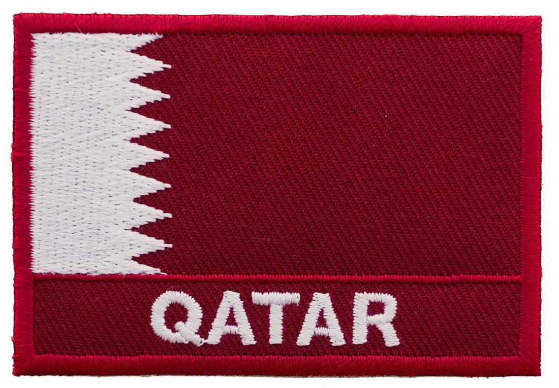 Qatar Flag Embroidered Patch Applique