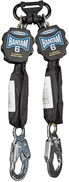 Werner R431006 6-Foot Bantam Twinleg Web Self-Retracting Lifeline, 1per Pack