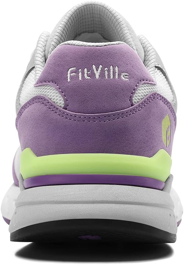 FitVille Women's Extra Wide Walking Shoes Wide Width Sneakers for Flat Foot Plantar Fasciitis Heel Pain Relief - Rebound Core - Image 6