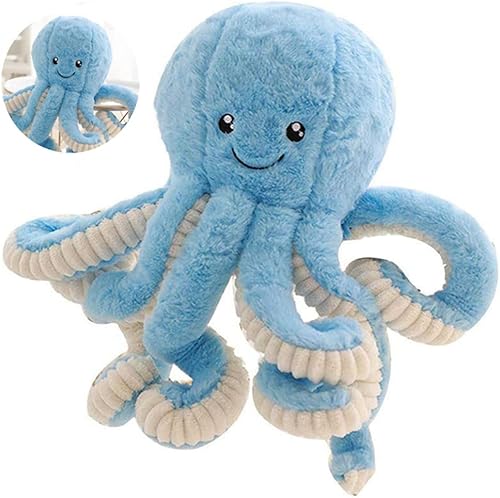 Vista 6 de JOSON Lindos juguetes de peluche de pulpo, pulpo suave, animales de peluche para niñas y niños adultos (16 pulgadas, rosa)