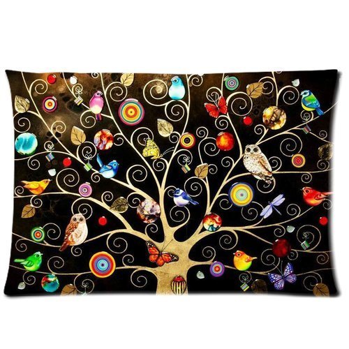 Kerry Darlington Tree of Life Custom Rectangle Zippered Pillow Case Cover Pillow Cases 20x30 (Twin sides)
