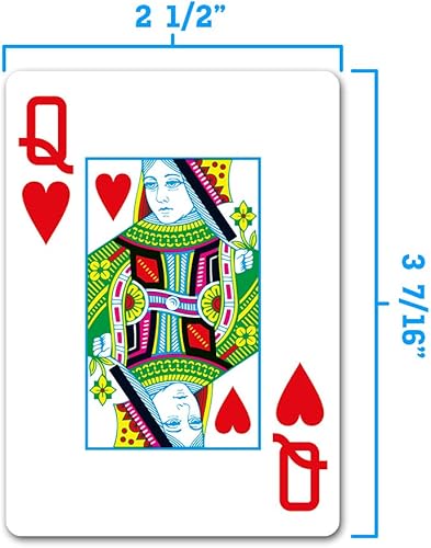 Miniatura 5 de Copag 4-color diseño 100% plástico naipes, tamaño poker Jumbo índice rojo/azul doble cubierta conjunto