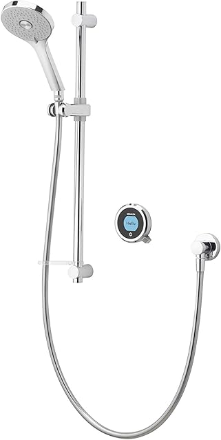 Aqualisa OPQ.A1.BV.20 Optic Q smart shower (concealed) with adjustable handset - for high pressure/combination boiler systems, Chrome, 98.0 mm*34.0 mm*98.0 mm