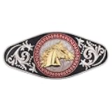 Horse Belt Buckle for Men, Norse Viking Horse Head, Gold, Zinc Alloy, Western, Celtic, Punk, Wedding, Best Man, Groomsmen, Gift