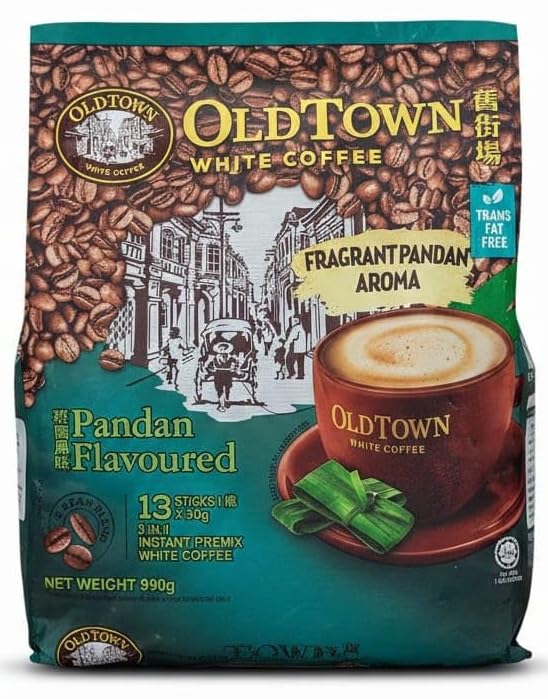Old Town White Coffee Pandan Flavoured, Instant Premix, 13 Sticks, 390g, (Product Of Malaysia) From DECADENT FOODS-picture-18