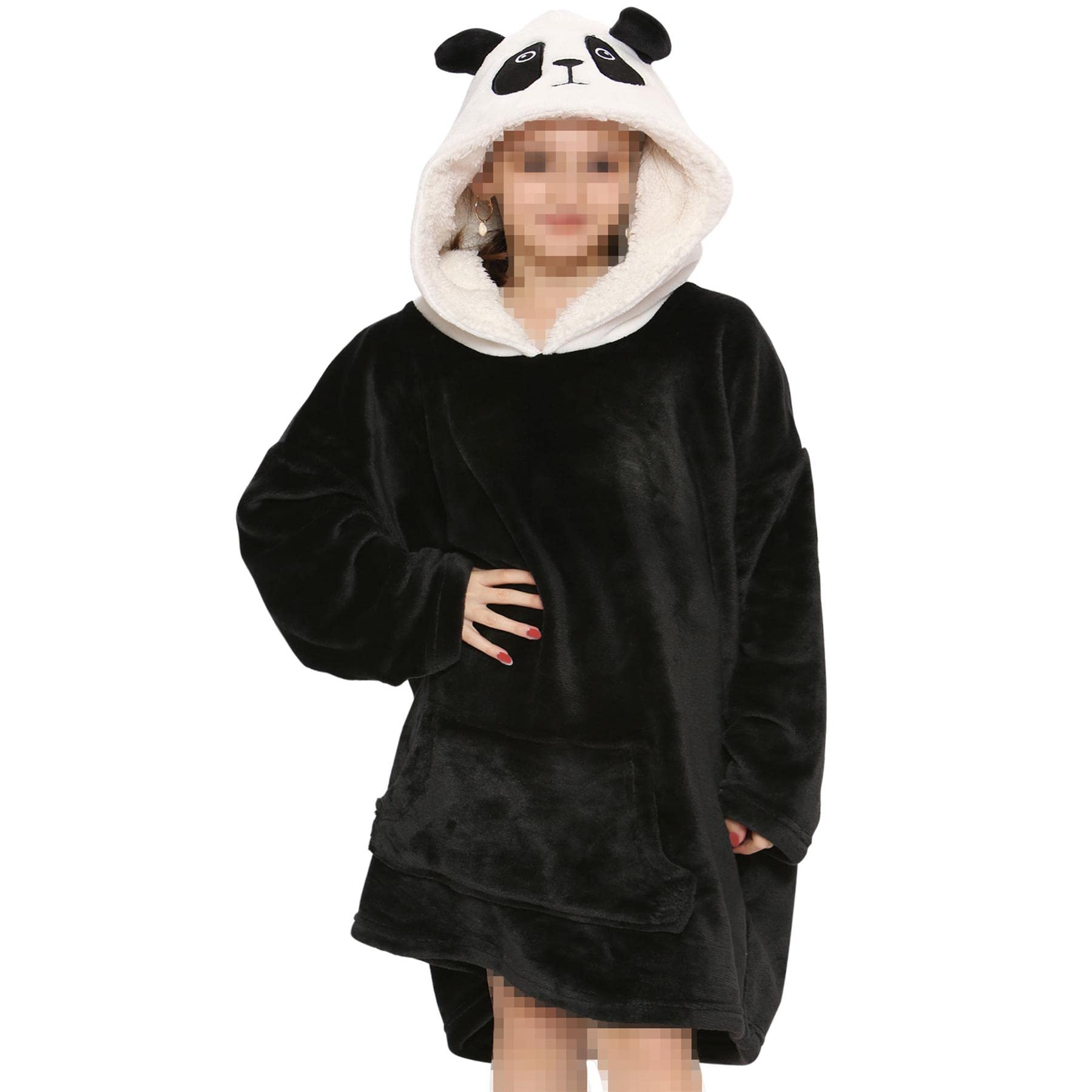 A2z Men's Panda Unisex Ladies Oversized Kangaroo Pocket - Snuggle 950 Adult One Size