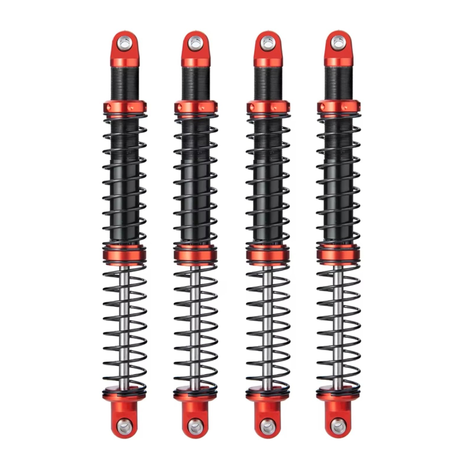 Recambios Rc Para D90 Para SCX10 Para TRX4 1/10 Juego 4 Amortiguadores Resorte Ajustables Con Aceite 75/85/95/105/115/125mm Coches Camiones Y Orugas RC(125mm)