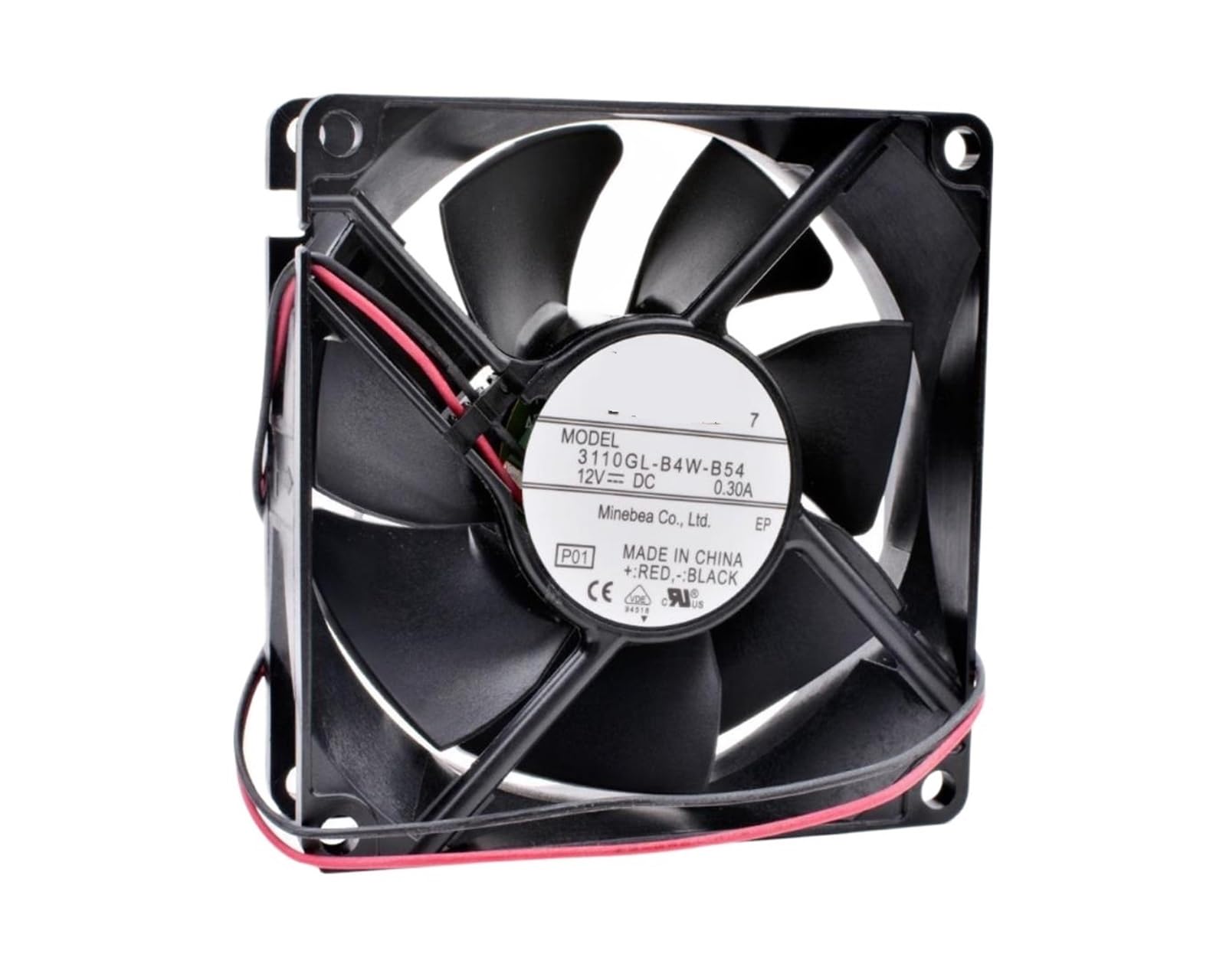 Ventilador 3110GL-B4W-B54 80x80x25mm DC12V 0.30A 3400 RPM