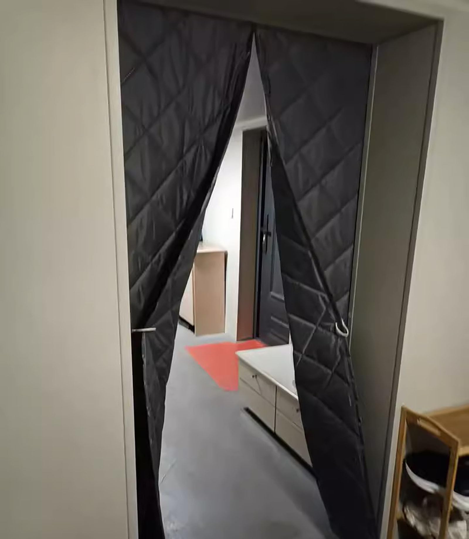 Cortina Térmica Magnética para Puerta, Exterior Aislantes Termica Frio y Calor, Cortina para Balcón Sala Estar Patio Acondicionado, Sala de calefacción (120 * 230cm)