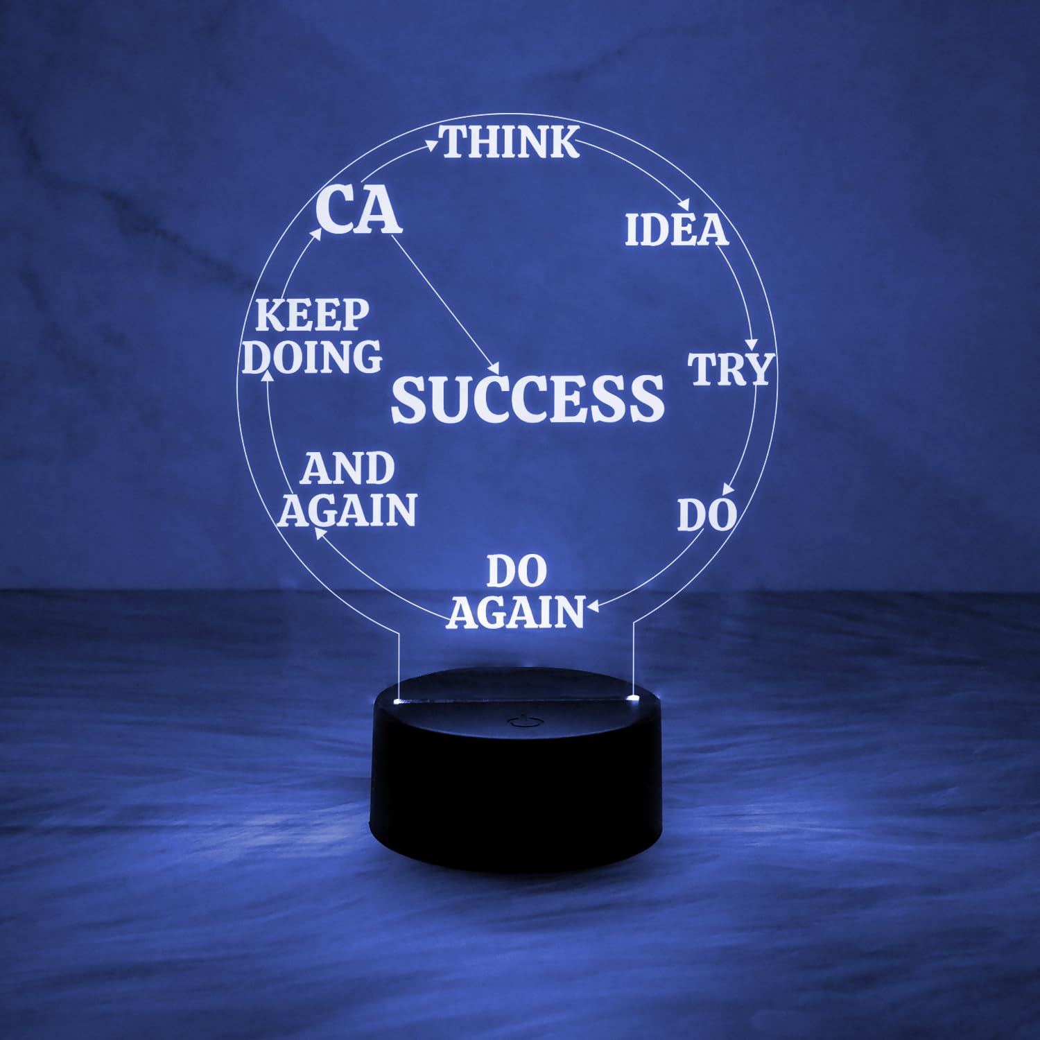 Motivational Night Lamp Best Gift for CA Student | Chartered Accountant Gift Lamp with Automatic Color Changing Light & On/Off Touch Button | CA Aspirants Gift-image-22