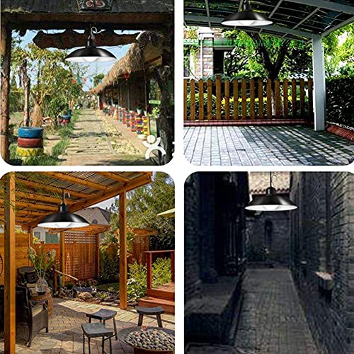 Aolyty Solar Pendant Light With Remote Control Dimmable Shed Light Waterproof Solar Powered Hanging Wall Light For Garden Yard Corridor Walkway Pathway Garage Driveway (White Light) #TOP7