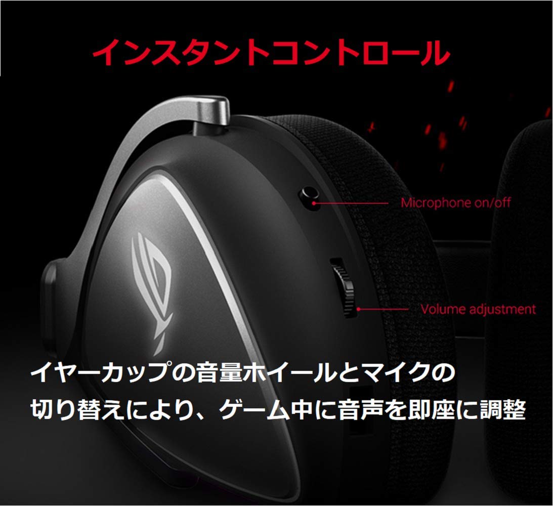 ASUS ROG Delta Core - Auriculares para Juegos para PC, Mac, PlayStation 4, Xbox One y Nintendo Switch con Audio de Alta resolución y diseño Exclusivo de cámara hermética, Color Negro