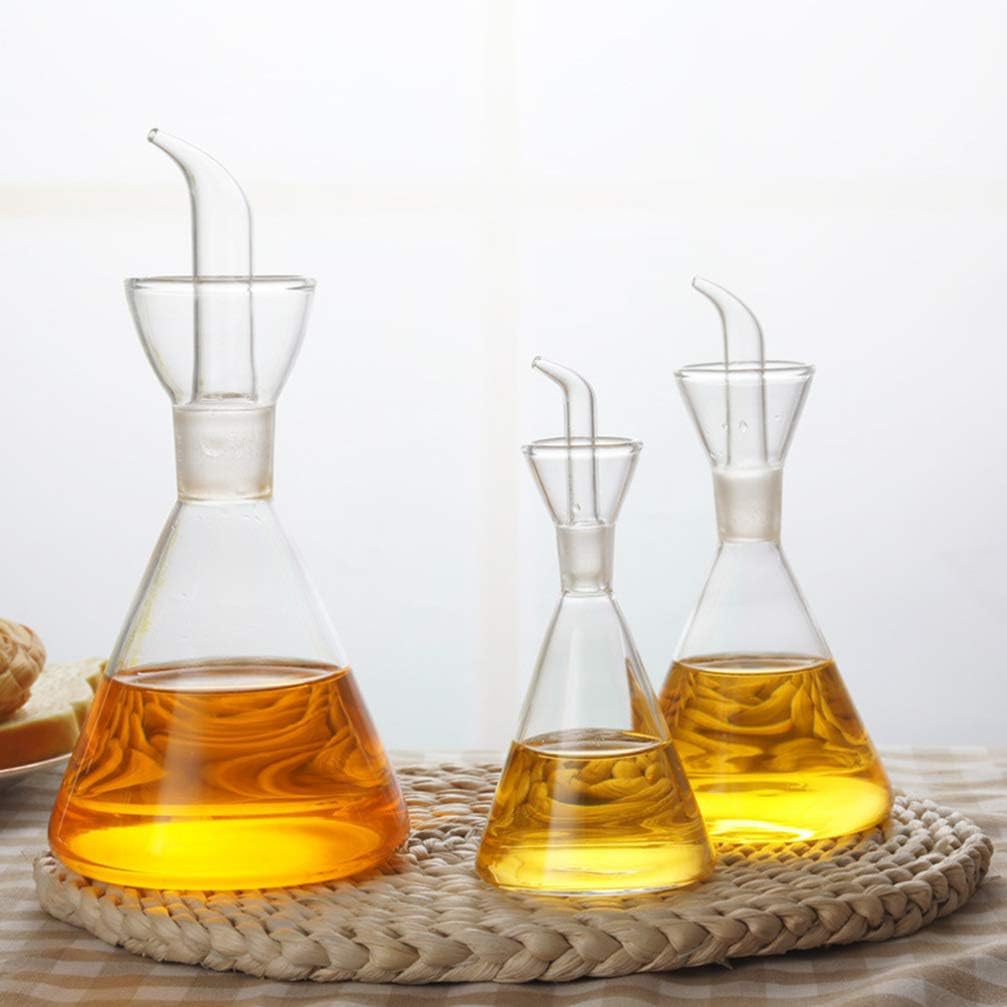 UPKOCH Glass Containers Glass Containers Olive Oil Bottle Vinegar and Oil Cruet Decanter Dispenser Cooking Cotainer for Kitchen BBQ 250ml Spray Bottle Grease
