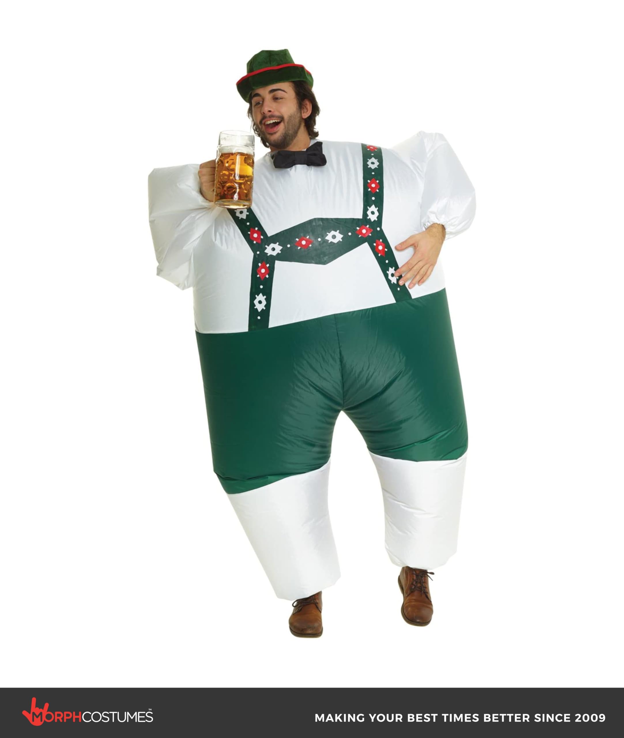 Morph Costume Gonfiabile Oktoberfest Adulto, Gonfiabile Lederhosen