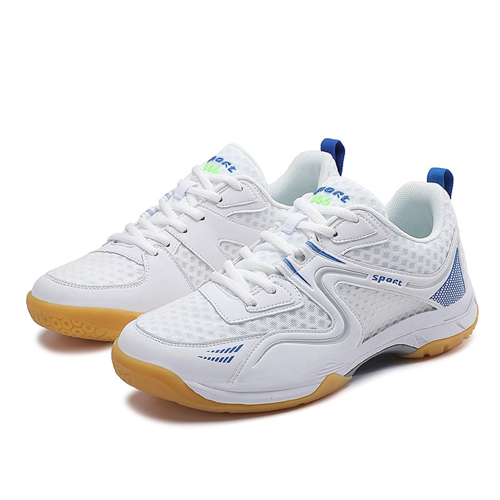 ForceRoute Volleyball Pickleball Sneakers,Men Women,Squash Badminton Shoe,Table Tennis Sneakers,Unisex,Anti-Slip,Lightweight,Non-Marking,for Indoor Outdoor Court Training,Tennis,Racketball