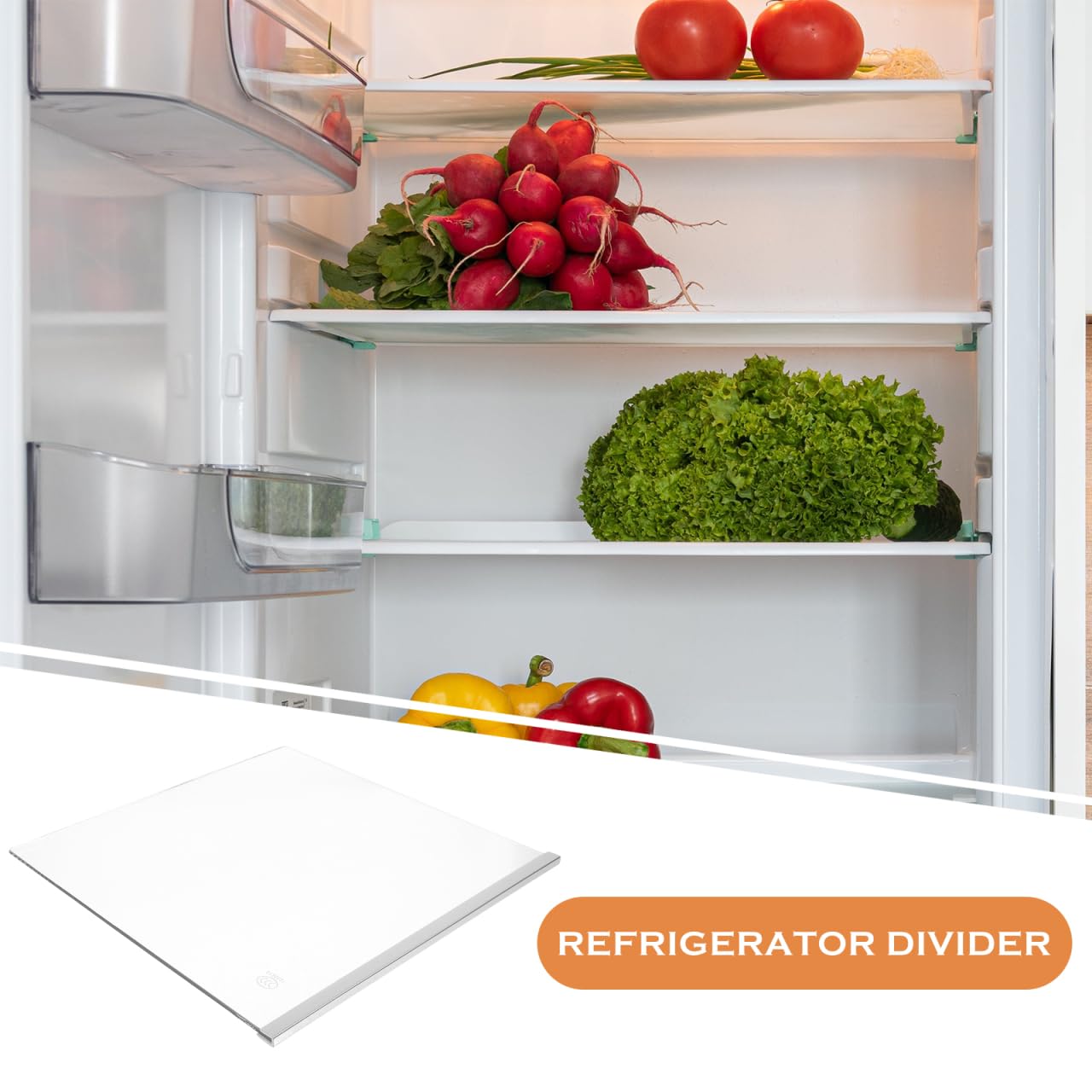 Amazon.co.jp: IWOWHERO 冷蔵庫の仕切り 強化ガラス板 冷蔵庫