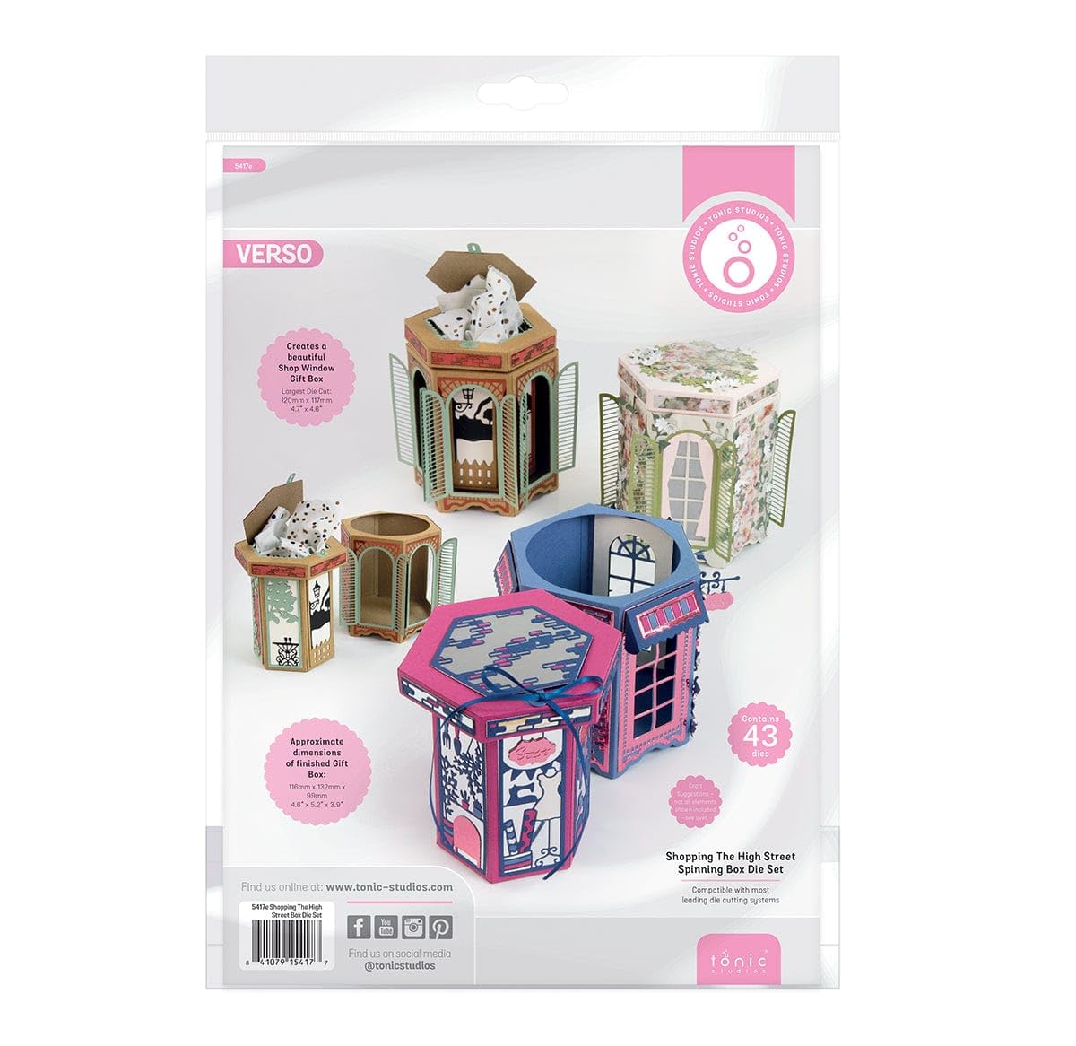 Tonic Studios Shopping The High Street Spinning Box Die Set