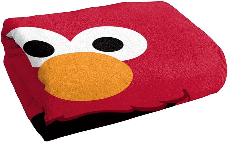 LOGOVISION Sesame Street Elmo Face Officially Licensed Beach Towel 30" X 60"