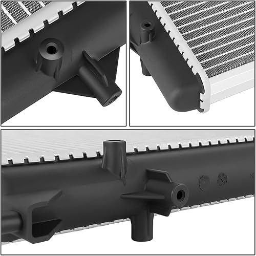 Miniatura 4 de DNA Motoring OEM-RA-13236 - Radiador de núcleo de aluminio de 1 fila compatible con 09-12 VW Passat CC  06-10 Passat, 25-12 pulgadas de ancho x