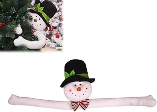 Christmas Tree Topper, Cute Plush Xmas Trees Ornament for Home Party Supplies (Snowman)
