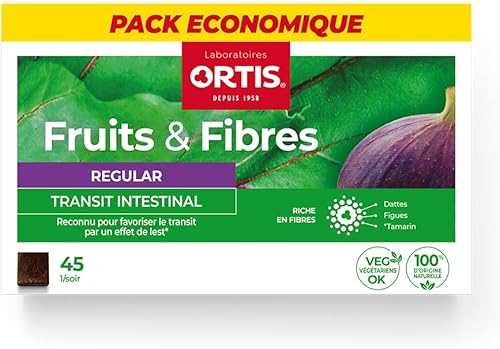 Miniatura 2 de Ortis Frutas y fibras Regular 45 cuadrados para masticar