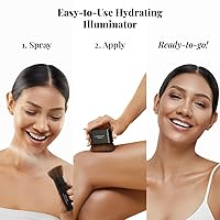 Vista 3 de Jerome Alexander MagicMinerals AirGlow Tinted Highlighting Night Mist, Aerógrafo Iluminador Hidratante Tintado Spray Champán