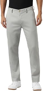 Peter England Men's Super Slim Fit Stretchable Casual Trousers | Office Sleek & Trendy Look