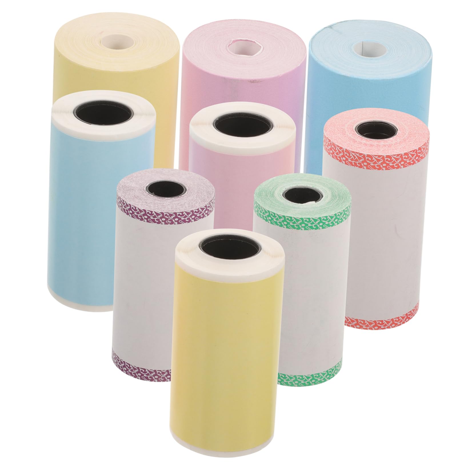 Uonlytech 5 Set Etichette Termiche Adesive Per Mini Stampante Per Stampanti Termiche Superficie Liscia Per Etichette Per Supermercati Piccole Attività E Personale 9 * 5